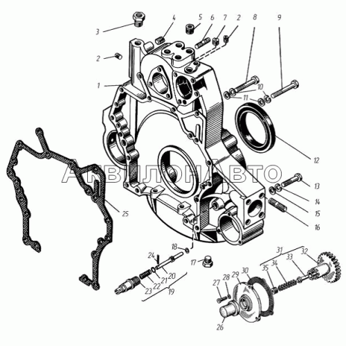 Картер маховика Картер маховика