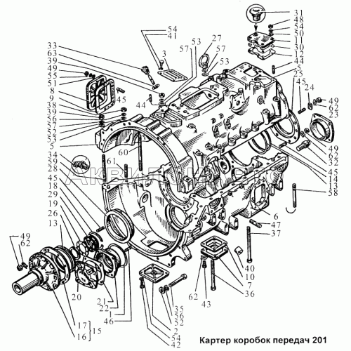 Картер коробок передач 201 Картер коробок передач 201
