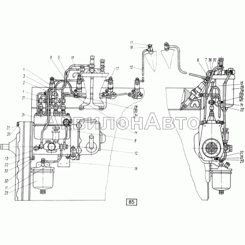 Система топливная СМД-17,-17Н.01,-17Н.02,-17Н.03,-17Н.04,-18,-18Н.01,-18Н.02,-18Н.03,-18Н.04