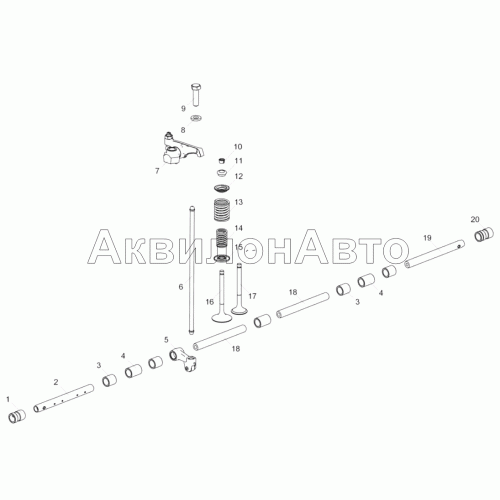 238-1007005 Установка привода клапанов