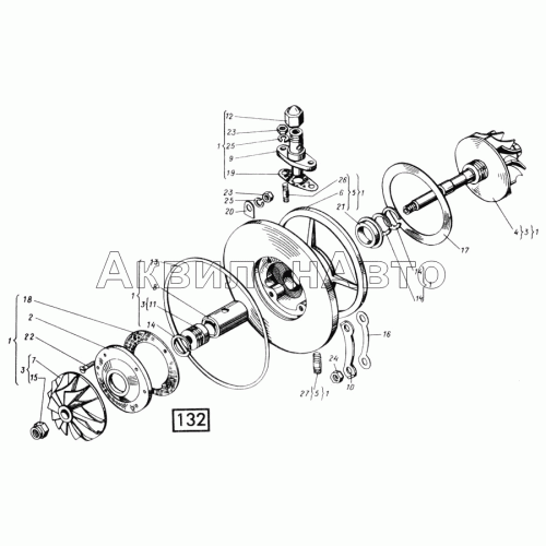 Корпус средний СМД-31, -31А, -31.01, 31Б.04