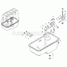 Картер масляный (для двигателя 5341-30-100900-010 ЯМЗ-5341-10)