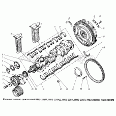 Коленчатый вал двигателя ЯМЗ-238М, ЯМЗ-238НД, ЯМЗ-238Н, ЯМЗ-238Л, ЯМЗ-238ПМ, ЯМЗ-238ФМ