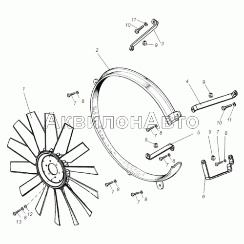 Вентилятор, кожух вентилятора Вентилятор, кожух вентилятора