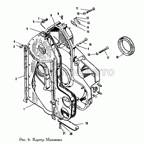 Картер маховика