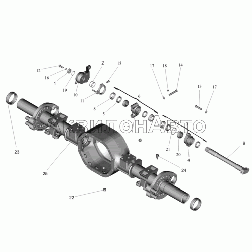 Привод тормозного механизма задних колес