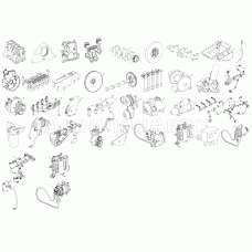 Схема деления двигателя ЯМЗ-53472-10 на сборочные единицы