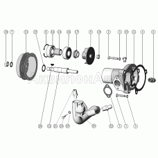 Установка водяного насоса.