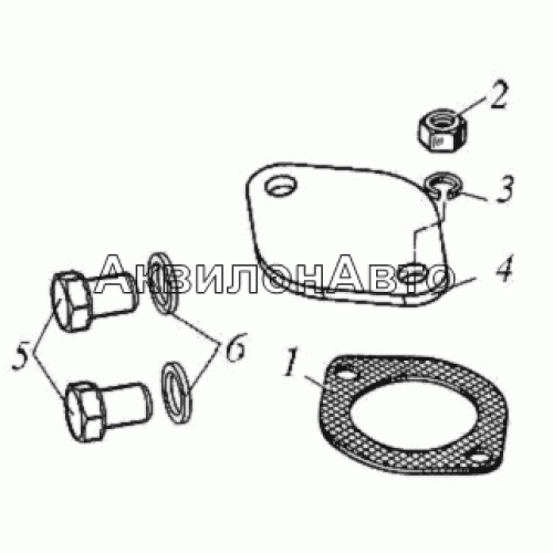 Заглушка места включателя гидромуфты Заглушка места включателя гидромуфты
