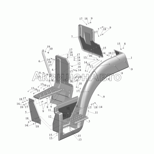 Установка оперения 4370-8400020-010
