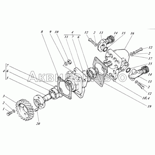 Насосы шестеренные с приводами 442-57-26с1 Насосы шестеренные с приводами 442-57-26с1