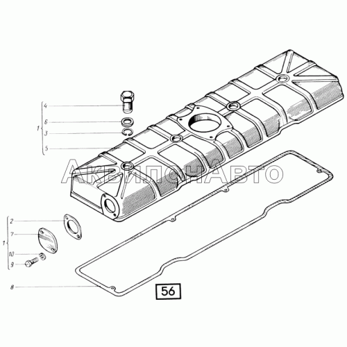 Колпак головки цилиндров СМД-17,-17Н.01,-17Н.02,-17Н.03,-17Н.04,-18,-18Н.01,-18Н.02,-18Н.03,-18Н.04