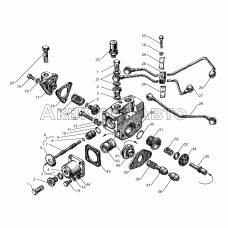 Управление механизмом переключения демультипликатора коробок передач ЯМЗ-238ВМ5, ЯМЗ-238ВМ7, ЯМЗ-238ВК7, ЯМЗ-239, ЯМЗ-239-01, ЯМЗ-2391, ЯМЗ-2391-01