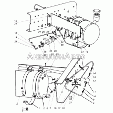 Топливопроводы питания подогревателя. Hydronic 10