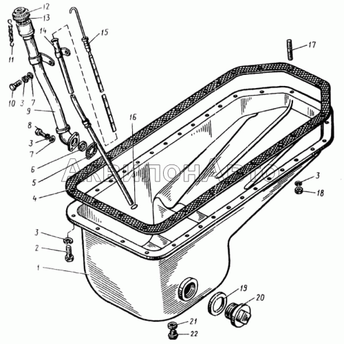 Поддон блока цилиндров