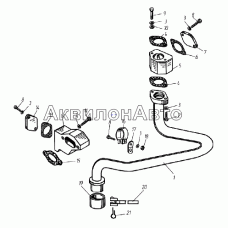 Трубы и термостаты системы охлаждения