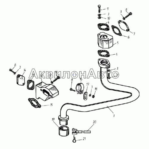 Трубы и термостаты системы охлаждения
