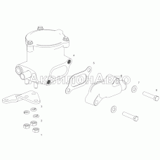 6582.1014196 Маслоотделитель с патрубком и кронштейном