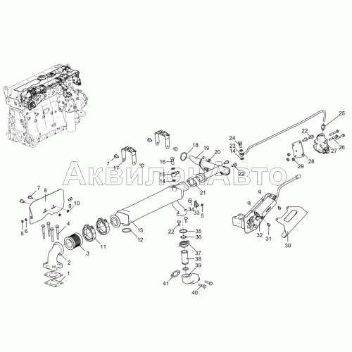 Система рециркуляции ОГ 536-30-121300-010