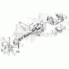 Насос водяной и вентилятор СМД-21, -22, 22А, 23, 23.01, 23.02, 24, 24.01, 24.02