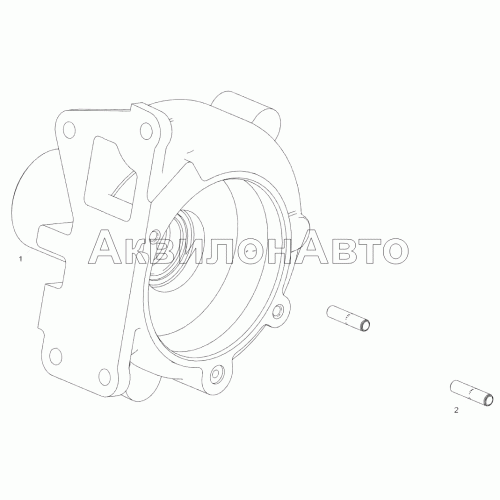 236-1307014-Д Корпус водяного насоса