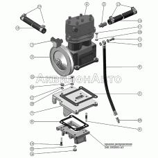 Установка компрессора.