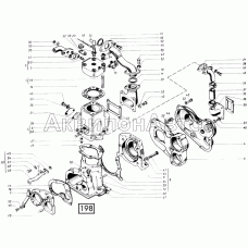 Двигатель пусковой П-350-2 СМД-21, -22, 22А, 23, 23.01, 23.02, 24, 24.01, 24.02