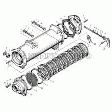 Радиатор водомасляный и краник сливной