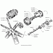 Вентилятор двигателя ЯМЗ-238