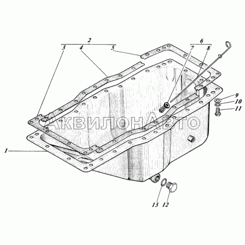 Крышка картера нижняя 41-08c1-11 Крышка картера нижняя 41-08c1-11