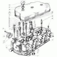 Головка блока цилиндров двигателей ЯМЗ-240, ЯМЗ-240Б