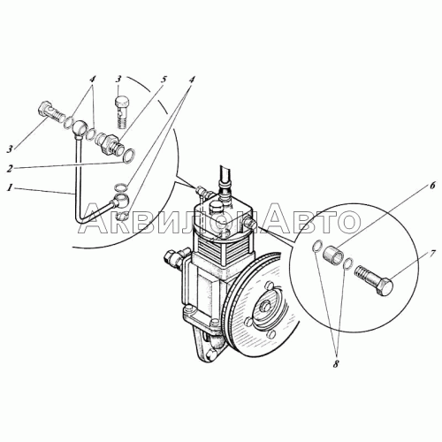 Установка компрессора 442-25c1-62