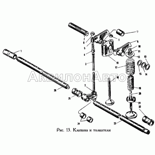 Клапана и толкатели Клапана и толкатели