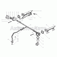 ВОДЯННЫЕ ТРУБЫ И ТЕРМОСТАТЫ СИСТЕМЫ ОХЛАЖДЕНИЯ двигателей ЯМЗ-6562.10, ЯМЗ-6563.10
