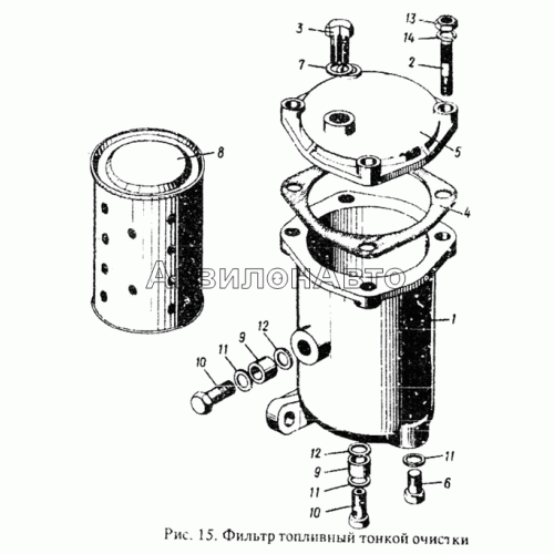 Фильтр топливный тонкой очистки Фильтр топливный тонкой очистки
