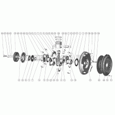 Установка поршневой группы. Вал коленчатый и маховик. Установка муфты сцепления