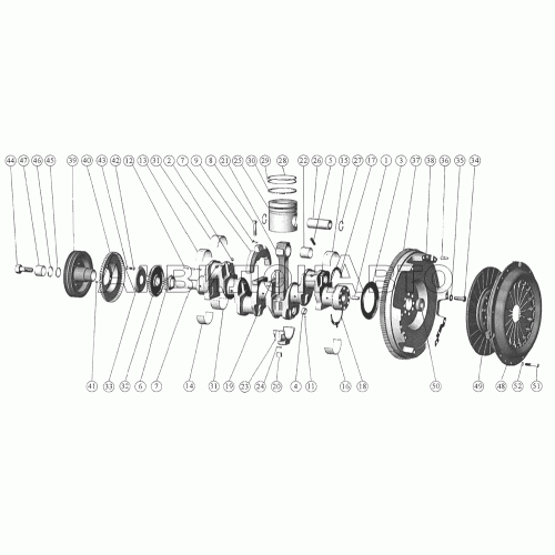 Установка поршневой группы. Вал коленчатый и маховик. Установка муфты сцепления Установка поршневой группы. Вал коленчатый и маховик. Установка муфты сцепления