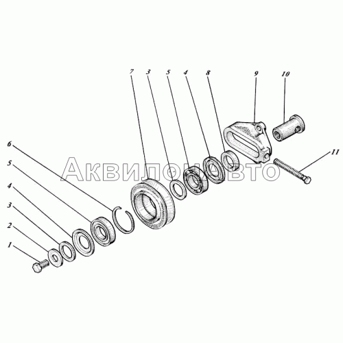 Ролик натяжной 01М-13с11-2 Ролик натяжной 01М-13с11-2