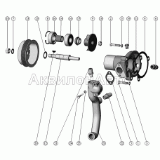 Установка водяного насоса.
