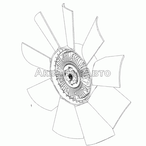 6562.1308002 Установка вентилятора