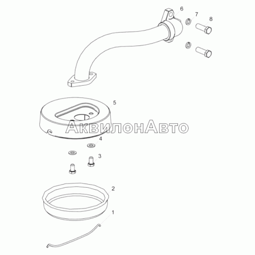 238Ф-1011398-АЗ Труба всасывающая с заборником
