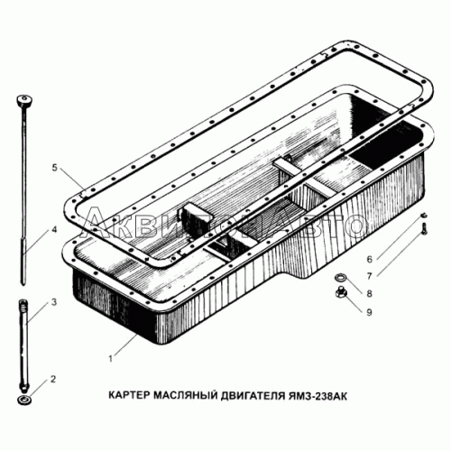 Картер масляный двигателя ЯМЗ-238АК