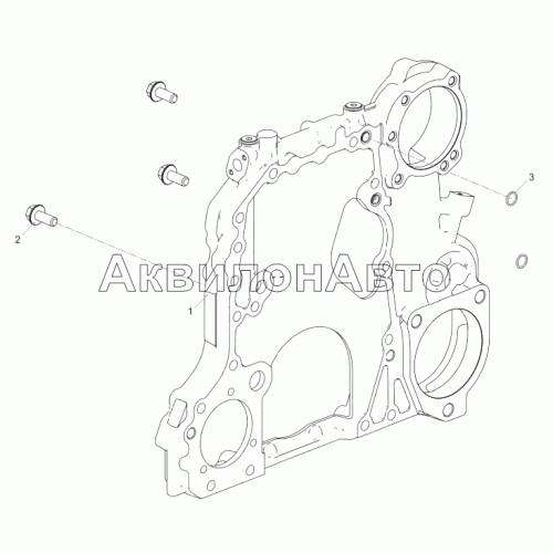 53443.1002299 Установка корпуса шестерен (ЯМЗ-53443-22)