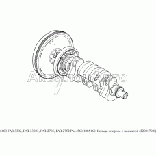 560.1005160 Кольцо опорное с манжетой (2203579/0)