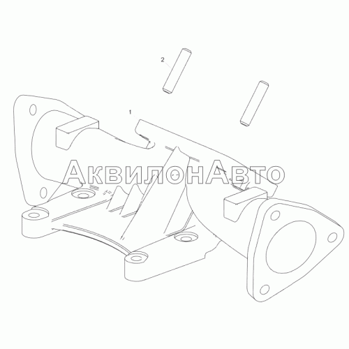 236Н-1008480 Патрубок-кронштейн турбокомпрессора 236Н-1008480 Патрубок-кронштейн турбокомпрессора