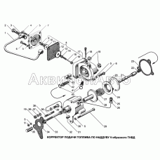 Корректор подачи топлива по наддуву V-образного ТНВД