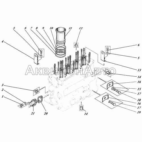 Блок картер 448-01c1-01 Блок картер 448-01c1-01