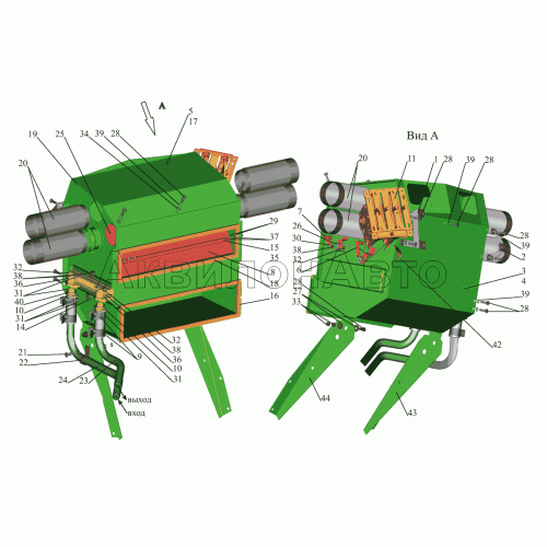 Блок радиатора 6430-8101010