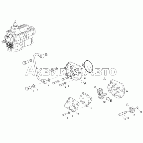 Насос мсляный коробки передач