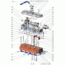 Установка головки цилиндров и впускного тракта, клапаны и толкатели клапанов Установка головки цилиндров и впускного тракта, клапаны и толкатели клапанов